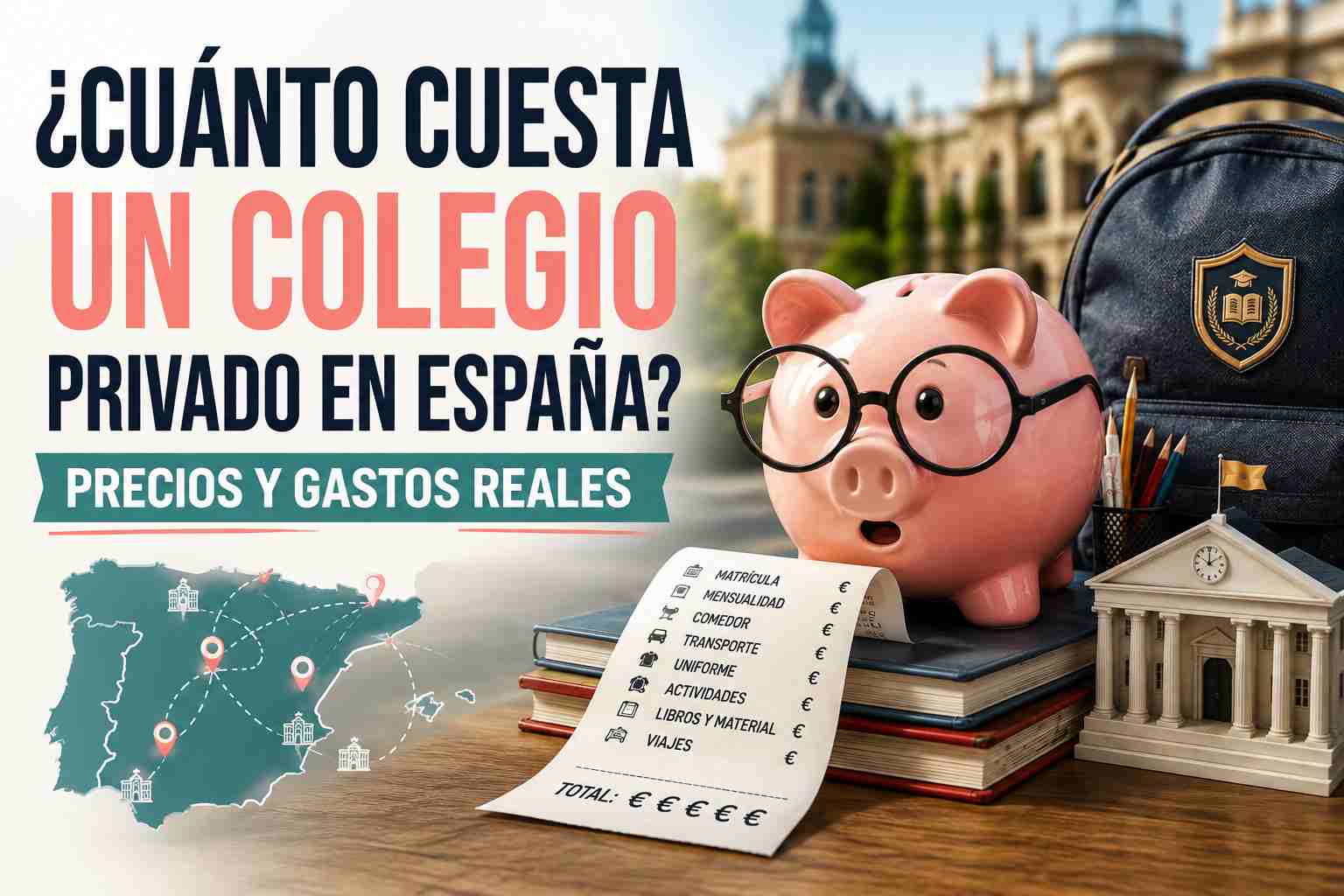 Cúanto cuesta realmente un colegio en España