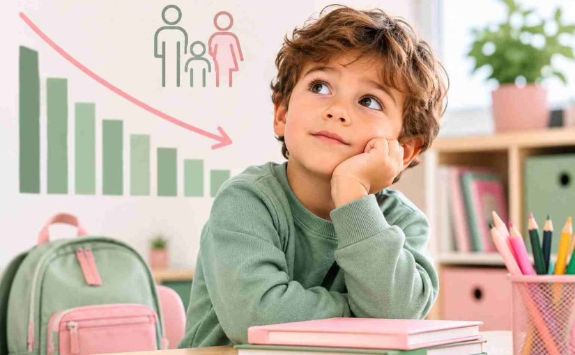El descenso de la natalidad reabre el debate sobre la educación concertada en España